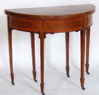 Lot 678 - Sheraton Revival card table