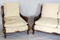 Lot 706 - Bergere three piece suite