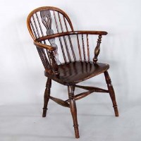 Lot 707 - Yew wood windsor chair