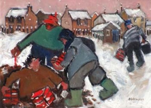 6 - Sue Atkinson, The Bricklayers, oil